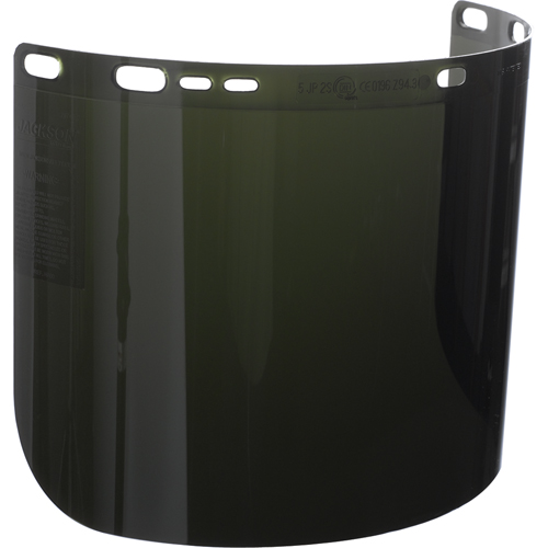 F50 Moulded Faceshield, Polycarbonate, 5.0 Tint Cam Industrial