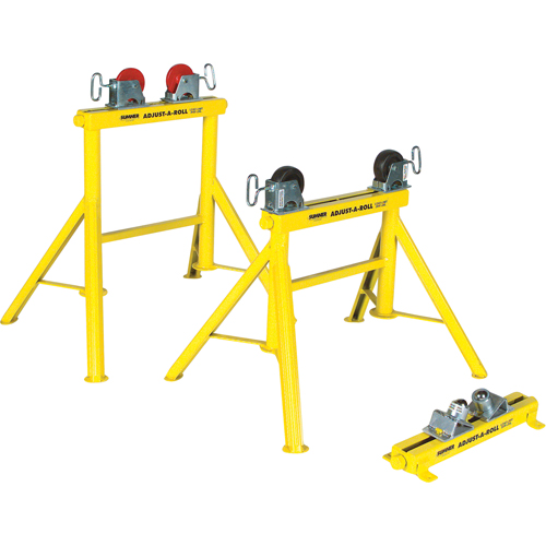 Adjust-A-Rolls&reg; Stand, 1000 lbs. Load Capacity, 36" Pipe Capacity Cam Industrial