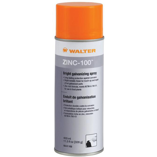 Vaporisateur galvanisant brillant ZINC-100, Canette a&eacute;rosol Cam Industrial