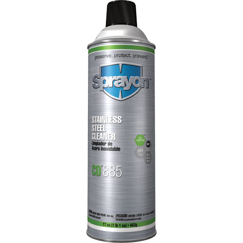 Nettoyant pour acier inoxydable CD885, 20 oz, Canette a&eacute;rosol Cam Industrial