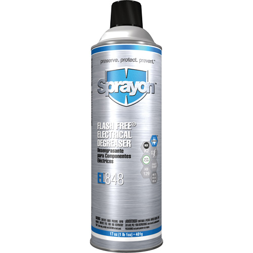 EL848 Flash Free&reg; Electrical Degreaser, Aerosol Can Cam Industrial