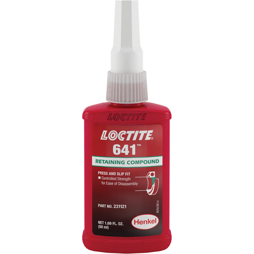 Compos&eacute; de retenue 641 force contr&ocirc;l&eacute;e, 50 ml, Bouteille, Jaune Cam Industrial