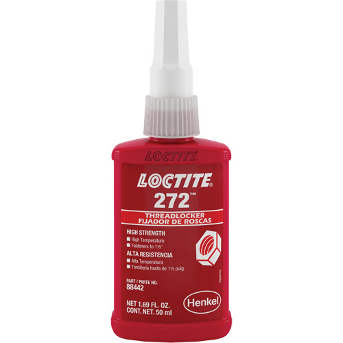 Compos&eacute; de blocage 272 temp&eacute;rature &eacute;lev&eacute;e, Rouge, &eacute;lev&eacute;, 50 ml, Bouteille Cam Industrial