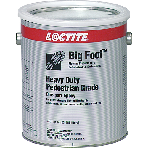 Big Foot Heavy-Duty Pedestrian Grade Anti-Slip Floor Coating, 1 gal., Epoxy-Based, Black Cam Industrial
