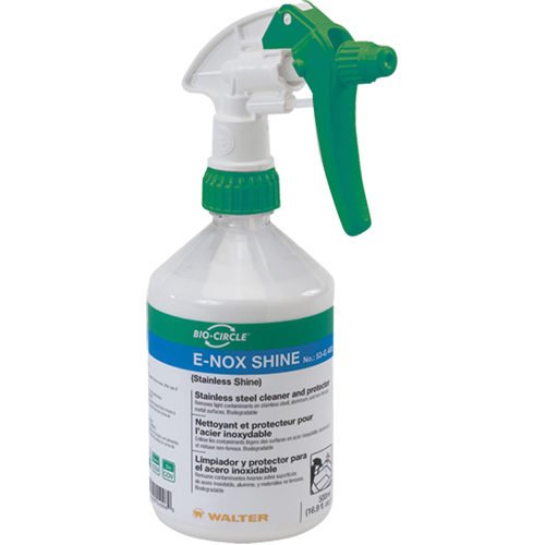E-Nox Shine Stainless Steel Cleaner & Protector, 500 ml, Trigger Bottle Cam Industrial