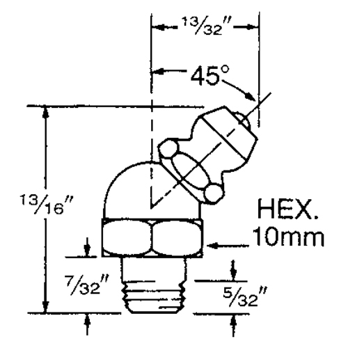 Raccord, Filetage de 6 mm Cam Industrial