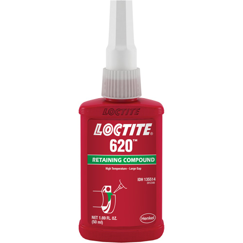 Compos&eacute; de retenue 620 haute temp&eacute;rature, 50 ml, Bouteille, Vert Cam Industrial