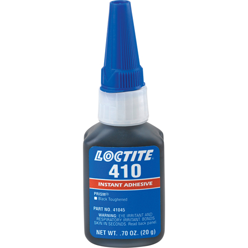 Adh&eacute;sif instantan&eacute; 410, Noir, Bouteille, 20 g Cam Industrial