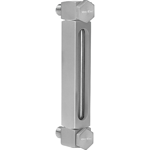 Indicateur de niveau &agrave; liquide en Aluminium, Filet&eacute;, 6" lo, 205°F (96,11° C) Cam Industrial