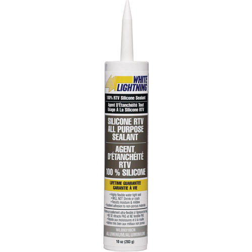 Premium 100% RTV Silicone Sealant, Tube, Aluminum Cam Industrial