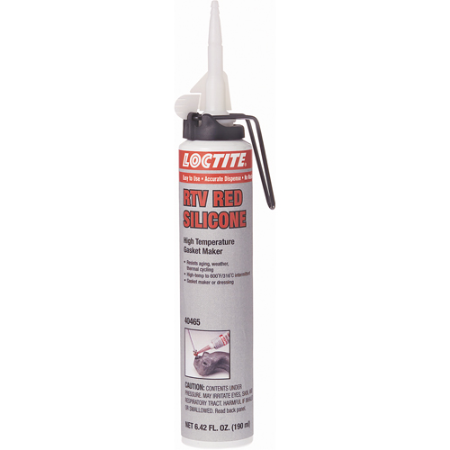 Superflex High Temp RTV Silicone Adhesive Sealant, Cartridge, Red Cam Industrial
