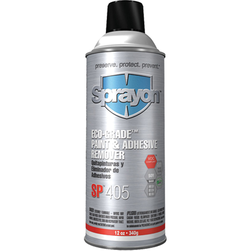 SP405 Eco-Grade Paint & Adhesive Remover, 12 oz, Aerosol Can Cam Industrial