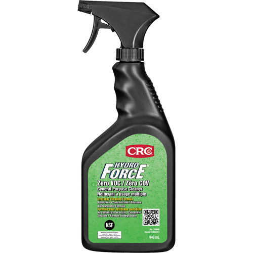 HydroForce&reg; Zero VOC General Purpose Cleaners, 946 ml, Trigger Bottle Cam Industrial