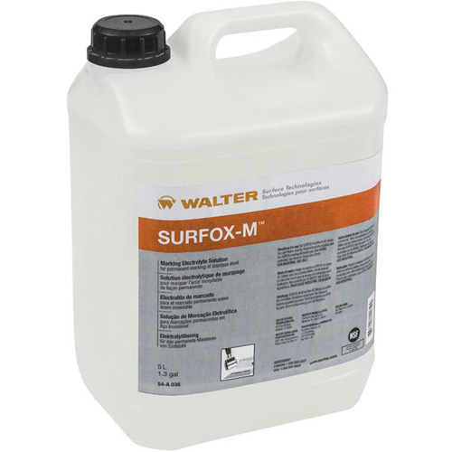 Solution &eacute;lectrolyte de marquage pour acier inoxydable SURFOX-M Cam Industrial