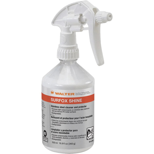 Nettoyant & protecteur pour acier inoxydable Surfox Shine, 500 ml, Bouteille &agrave; g&acirc;chette Cam Industrial