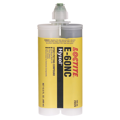 E-60NC Electrically Non-Corrosive Structural Adhesives, 400 ml, Dual Cartridge, Two-Part, Black Cam Industrial