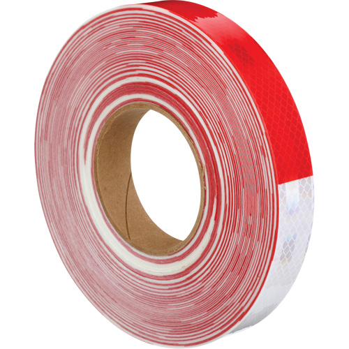 3M Diamond Grade Marking Tape, 1" W x 150' L, Red & White Cam Industrial