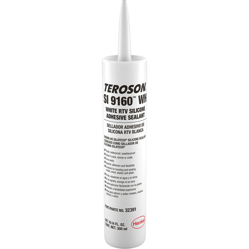 Scellant &agrave; la silicone Teroson SI 9160, Cartouche, Blanc Cam Industrial
