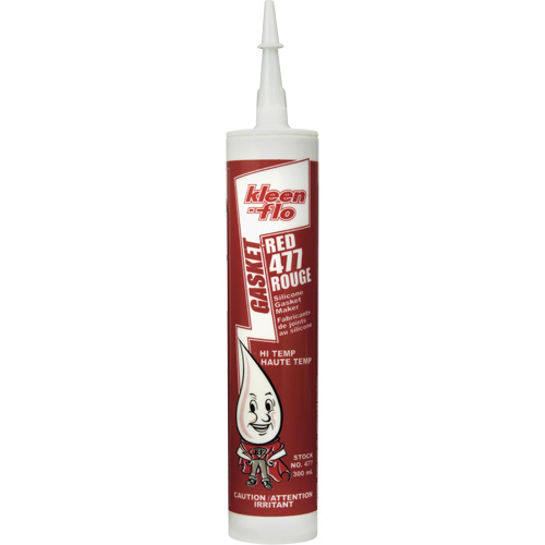 Hi-Temp Silicone Gasket Maker, Cartridge, Red Cam Industrial