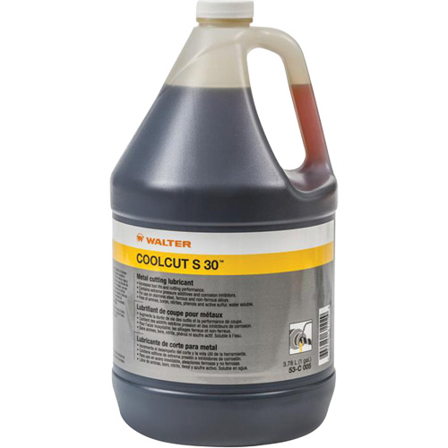 Coolcut S-30 Water-Miscible Cutting Lubricant, Jug Cam Industrial