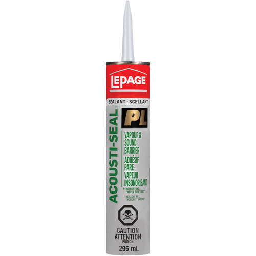 PL&reg; Vapour Barrier & Sound Reduction Adhesive, 825 ml, Tube, Black Cam Industrial