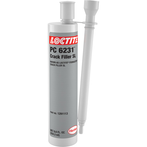 Bouche-fentes SL Loctite Fixmaster, 8,6 oz liq., Cartouche double, Gris Cam Industrial