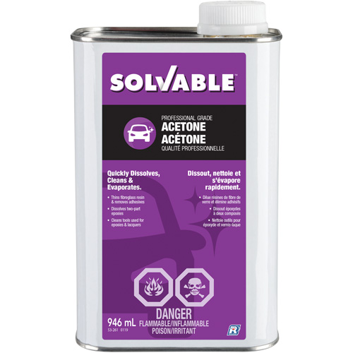 Liquid Acetone, 946 ml Cam Industrial