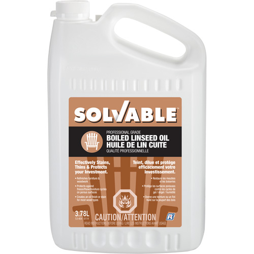 Boiled Linseed Oil, Jug, 3.78 L Net Volume Cam Industrial