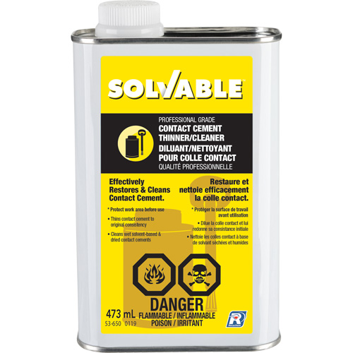 Solvant nettoyant pour adh&eacute;sif de contact Cam Industrial