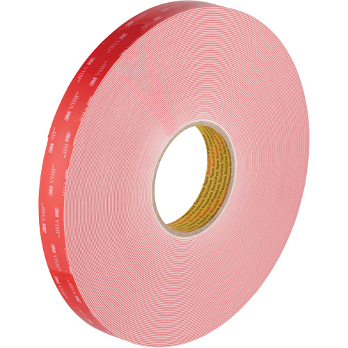 Ruban VHB, 32,9 m (108') lo x 1117,6 mm (44") la, 0,028 mm, Acrylique Cam Industrial
