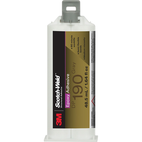 Adh&eacute;sif &eacute;poxyde DP190 Scotch-Weld, 1,64 liq. oz., Cartouche, Deux composants, Gris Cam Industrial
