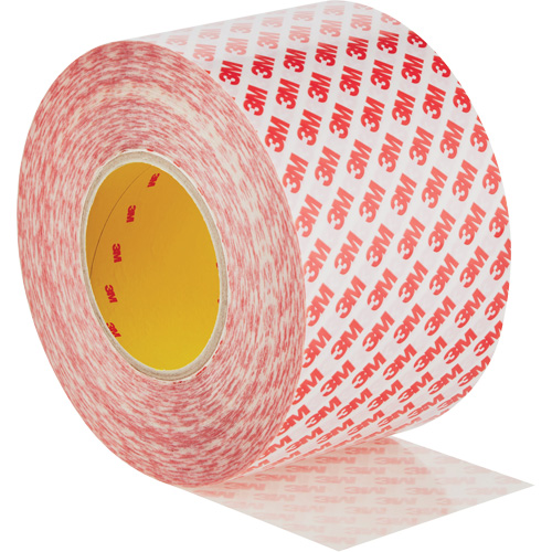 Ruban adh&eacute;sif double face, Polyester, 100 mm (3,93") la x 50 m (164') lo, 8 mils &eacute;pais Cam Industrial