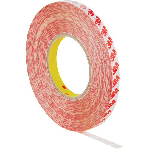 Ruban adh&eacute;sif double face, Polyester, 12 mm (0,47") la x 50 m (164') lo, 8 mils &eacute;pais Cam Industrial