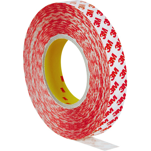 Double-Sided Adhesive Tape, Polyester, 25 mm (0.98") W x 50 m (164') L, 8 mils Thick Cam Industrial
