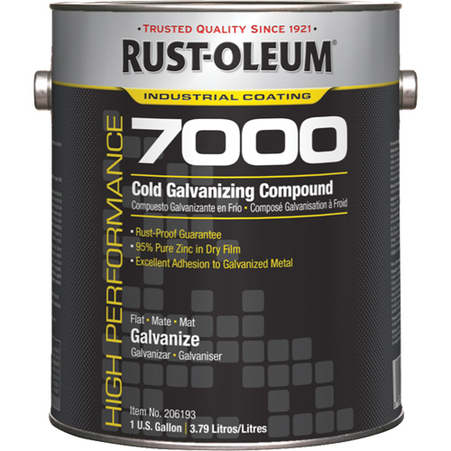 High-Performance 7000 System Cold Galvanizing Compound, Gallon Cam Industrial