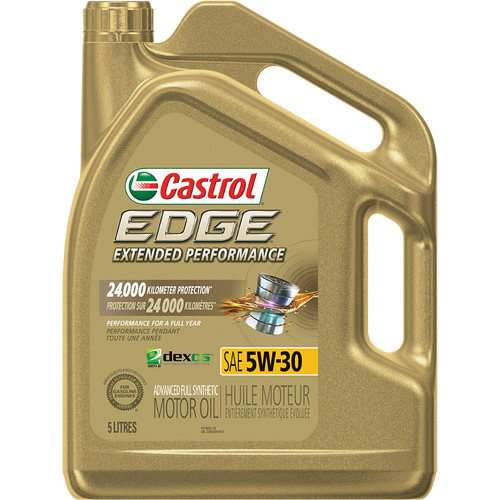 Edge&reg; Extended Performance 5W-30 Motor Oil, 5 L, Jug Cam Industrial