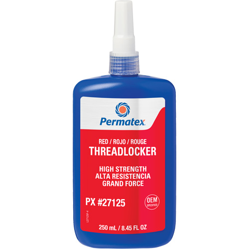 Threadlocker, Red, High, 250 ml, Bottle Cam Industrial