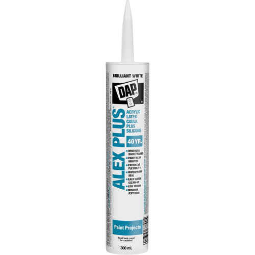 Produit de calfeutrage tout usage au latex acrylique et silicone Alex Plus Cam Industrial