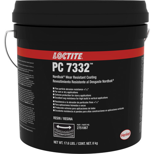 Rev&ecirc;tement de protection contre lusure 7332 Nordbak, Gris, 10 kg, Seau Cam Industrial