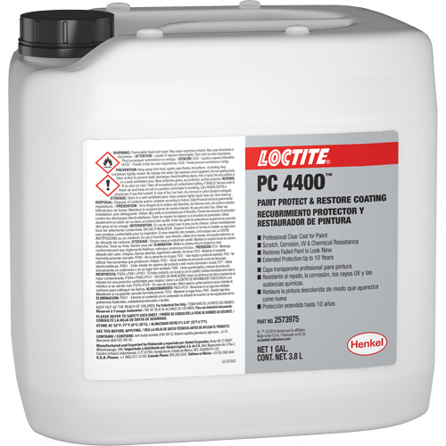 Appr&ecirc;t de protection et de restauration de la peinture PC 4400, 3,8 L, Cruche, Transparent Cam Industrial