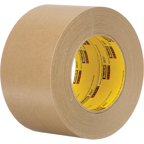 Scotch&reg; Flatback Masking Tape 2517, 72 mm (2-27/32") x 55 m (180'), Tan Cam Industrial