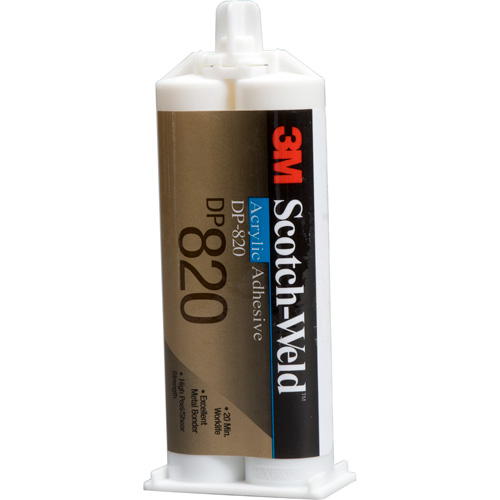 Scotch-Weld Acrylic Adhesive, Two-Part, Dual Cartridge, 400 ml, Off-White Cam Industrial