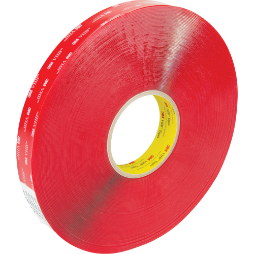 Ruban en mousse 4910, 33 m (108') lo x 25,4 mm (1") la, 40 mils, Acrylique Cam Industrial