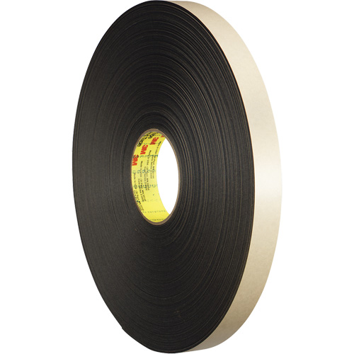 Ruban double face en mousse, 66 m (216') lo x 12,7 mm (1/2") la, 31 mils, Poly&eacute;thyl&egrave;ne Cam Industrial