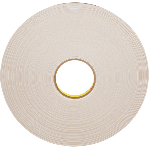 Double-Coated Foam Tape, 66 m (216') L x 12.7 mm (1/2") W, 31 mils, Polyethylene Cam Industrial