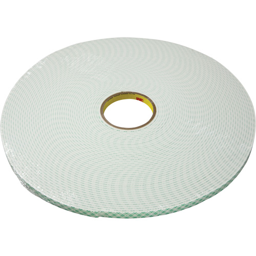 Double-Coated Urethane Foam Tape, 16.5 m (54') L x 25.4 mm (1") W, 25 mils, Urethane Cam Industrial
