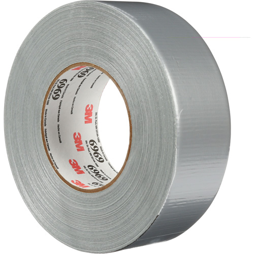 6969 Extra Heavy-Duty Duct Tape, 10.7 mils, Silver, 48 mm (2") x 55 m (180') Cam Industrial