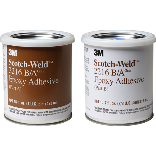 Scotch-Weld Adhesive, 32 fl. oz., Kit, Two-Part, Grey Cam Industrial