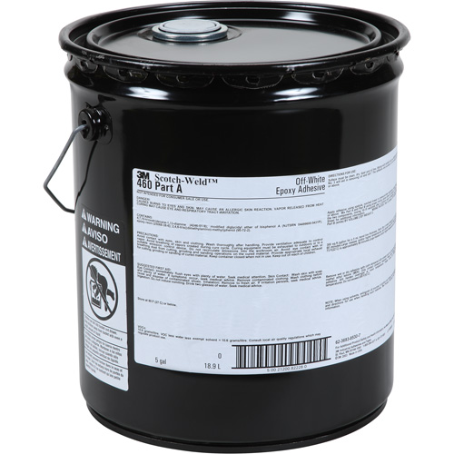 Scotch-Weld Adhesive, 5 gal., Pail, Two-Part, Off-White Cam Industrial