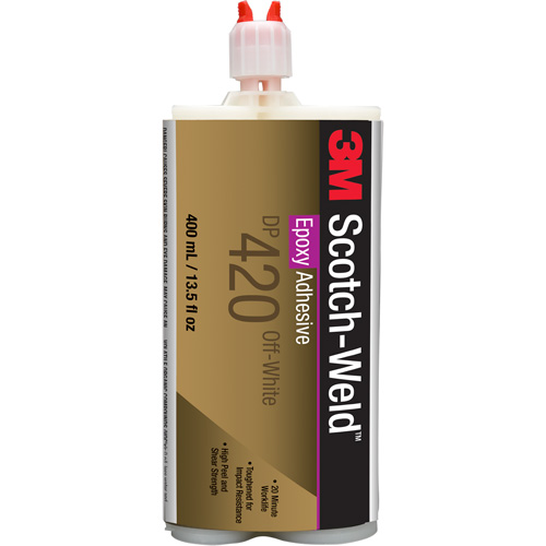 Adh&eacute;sif Scotch-Weld, 400 ml, Cartouche, Deux composants, Blanc cass&eacute; Cam Industrial